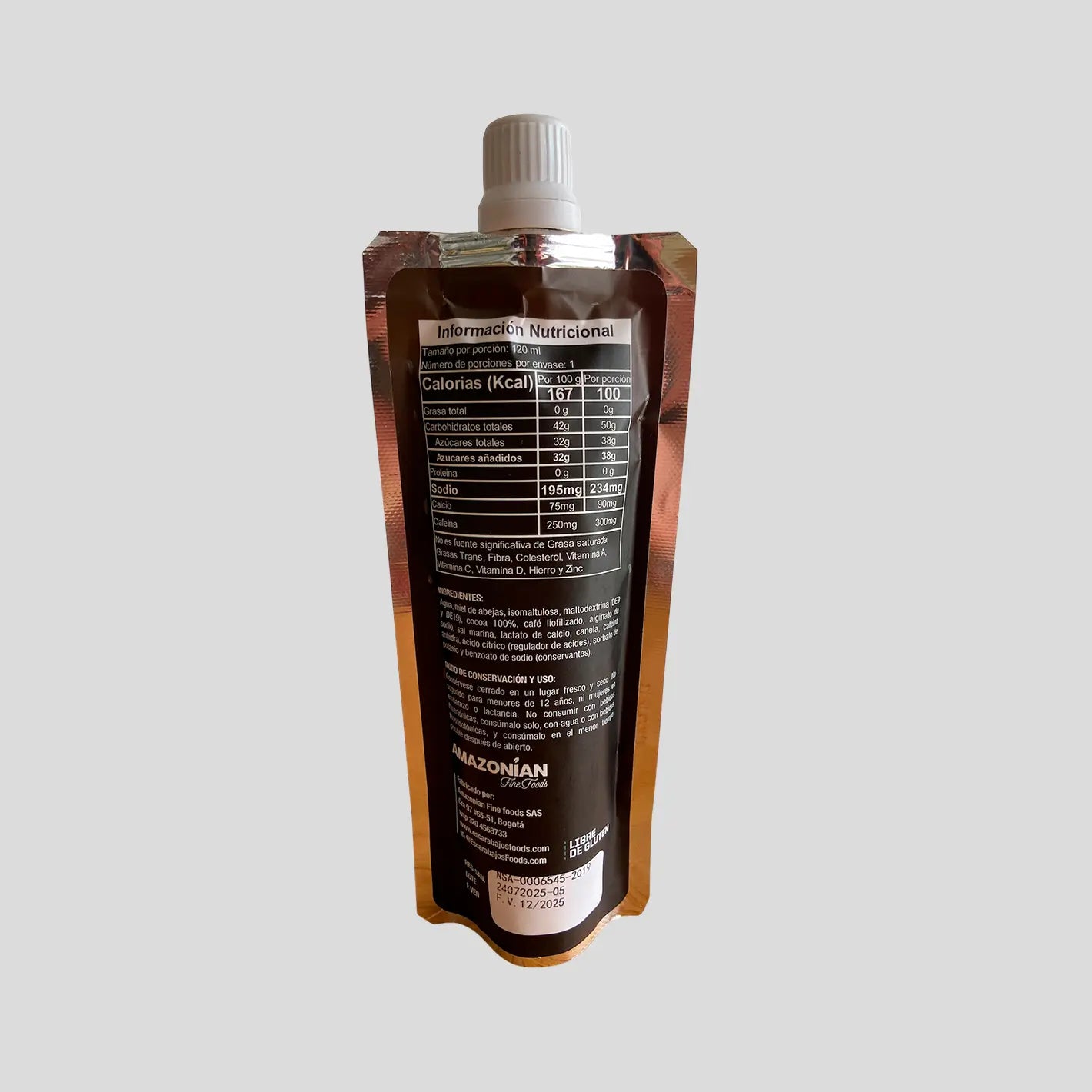 Geles A Base De Miel De Abejas - Bee Boost - Mocachino + Cafeína CHO 120g