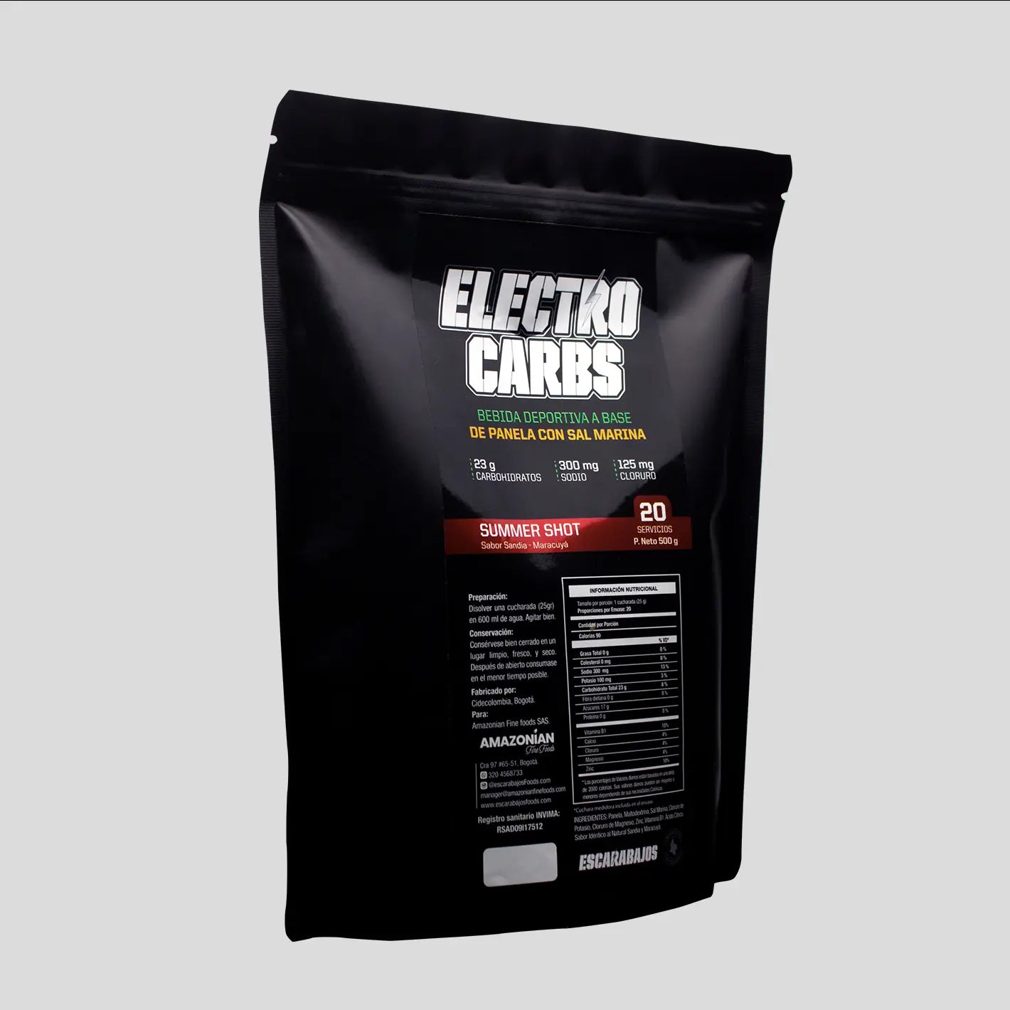 Electro-Carbs/Summer Shot (Sandia-Maracuyá) 500 g