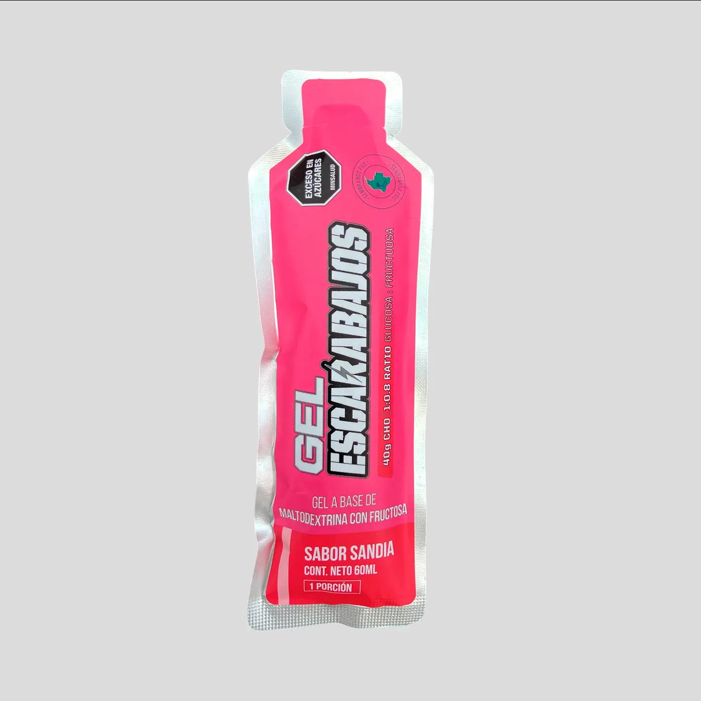 Gel a base de maltodextrina con fructosa sabor sandia CHO